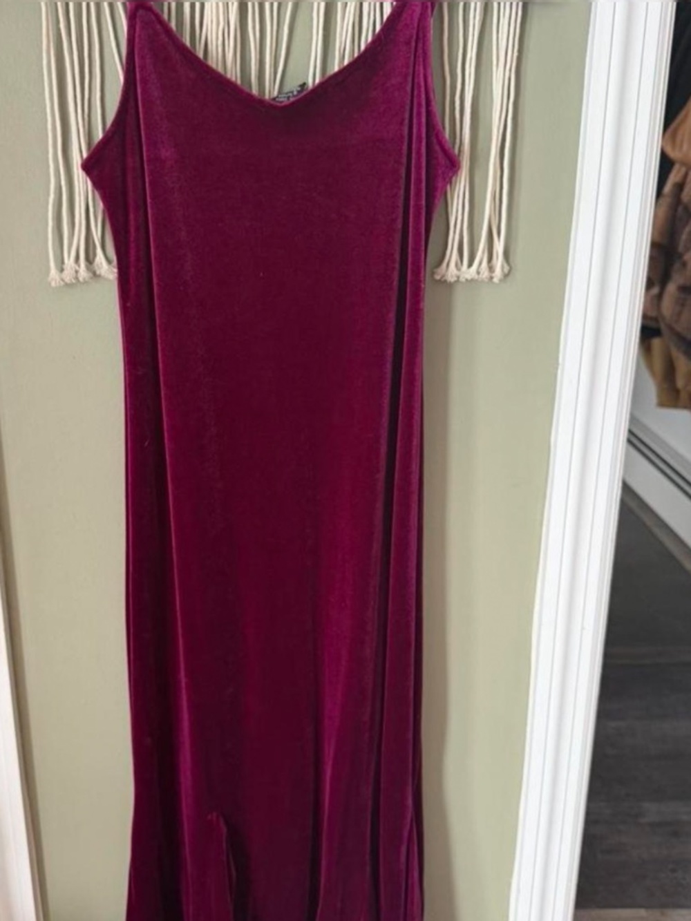 VINTAGE VELOUR MIDI DRESS